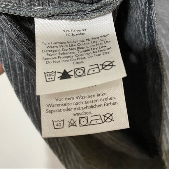 Eddie Bauer Gray Striped Athletic Polo - Picture 3 of 6